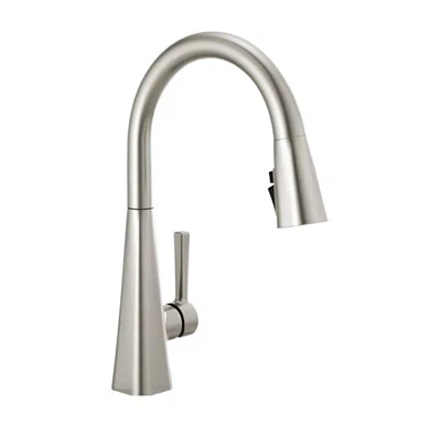 브러시드 니켈 풀-다운 주방 수전